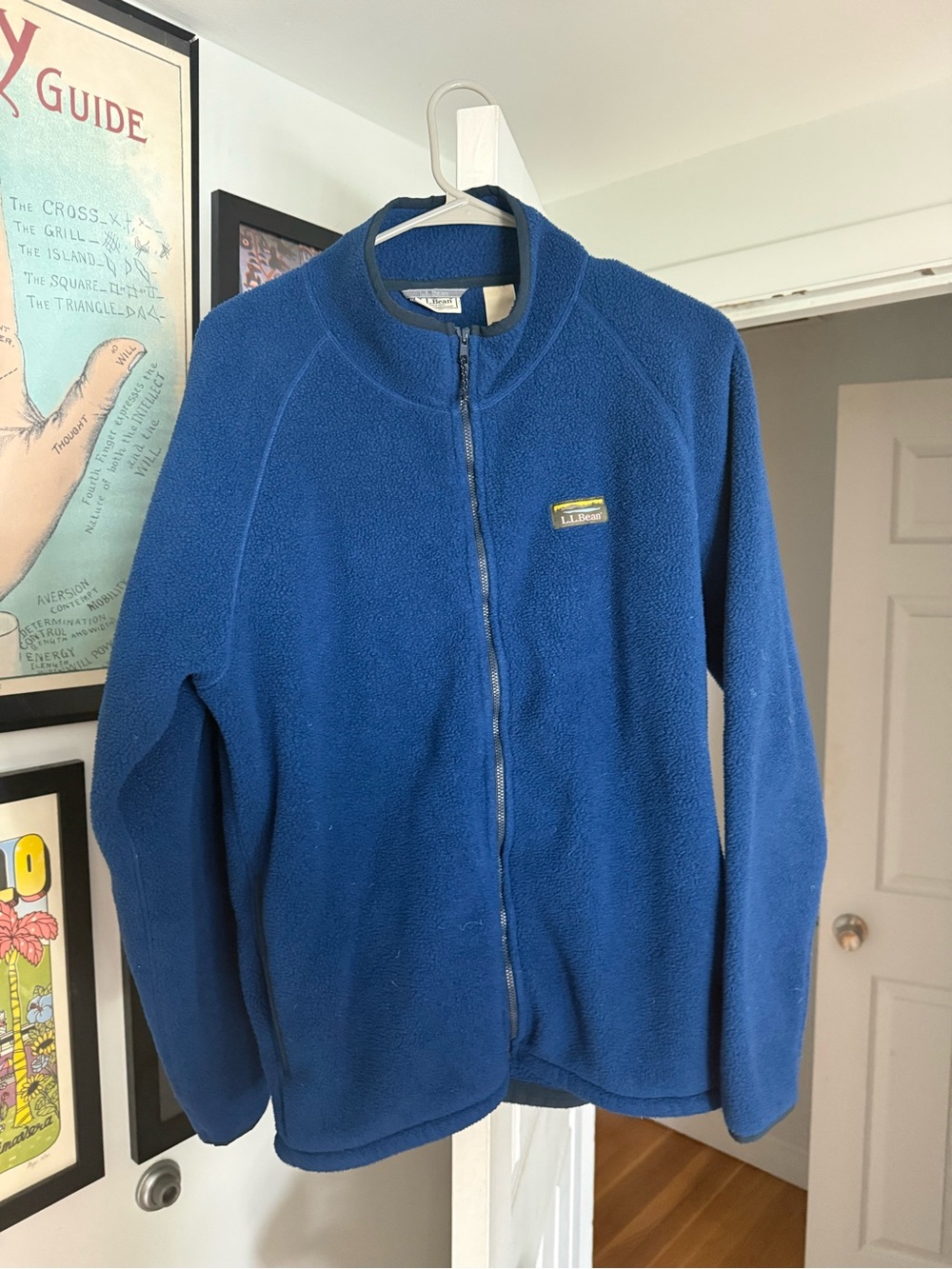 L.L. Bean Blue Full-Zip Fleece Jacket
